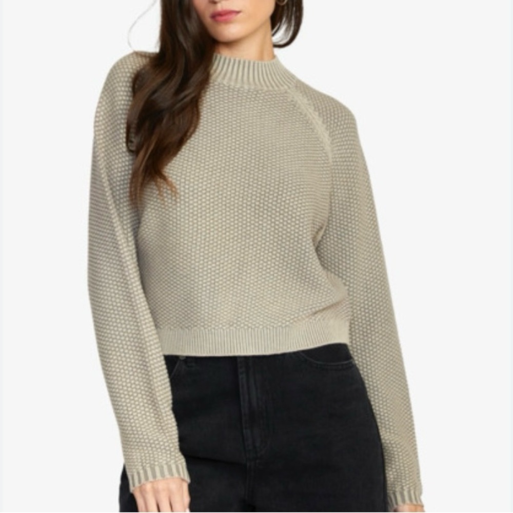 RVCA The Verdict Cropped Sweater Ladies Size S